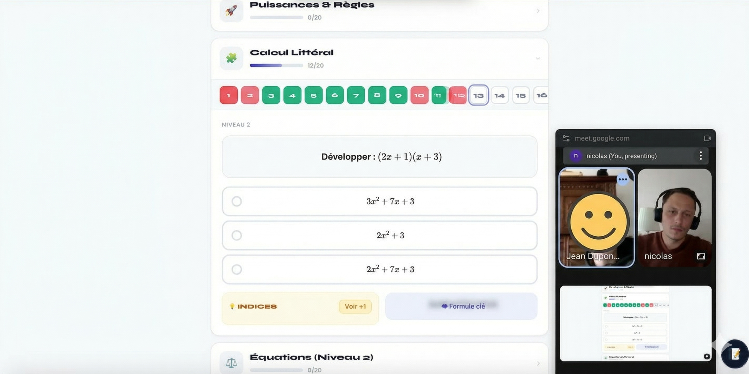 Accompagnement d'un élève
